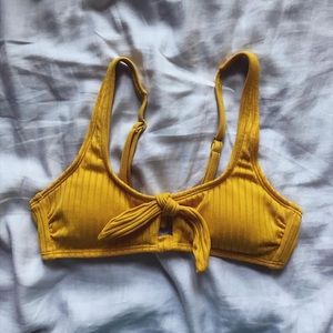 YELLOW SWIM TOP